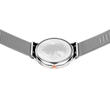 BERING Oval Mesh Watch Silver 34mm Silver Dial Women's Watch 12934-060