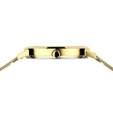 BERING Classic Polished Gold 34mm Black Sunray Dial Women's Watch 13434-332