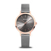 BERING Classic Polished Rose Gold 34mm Grey Dial Women's Watch Rose 13434-369