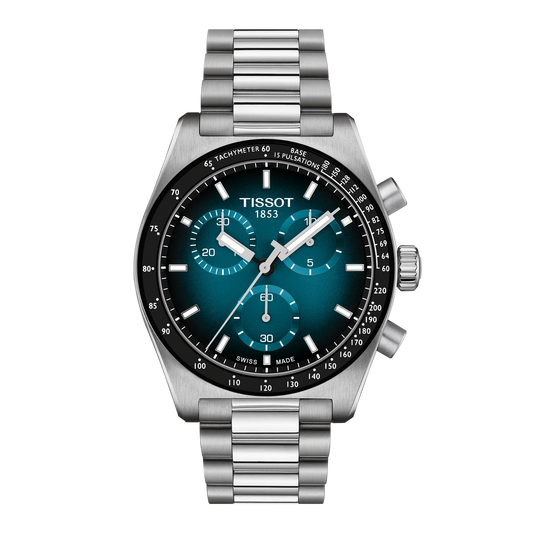 Tissot PR516 Chronograph 40mm Blue-Black Dial Men's Watch T1494171104101