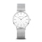 BERING Classic Polished Silver 34mm White Dial Women's Watch 14134-004