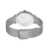 BERING Classic Polished Silver 34mm White Dial Women's Watch 14134-004