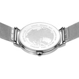 BERING Classic Polished Silver 34mm White Dial Women's Watch 14134-004
