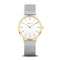BERING Classic Polished Gold 34mm White Dial Women's Watch 14134-010