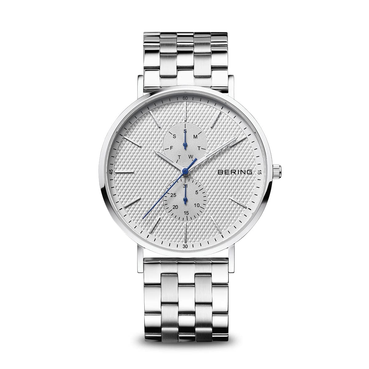 BERING Classic Polished Silver 40mm Silver Dial Men's Watch 14240-700