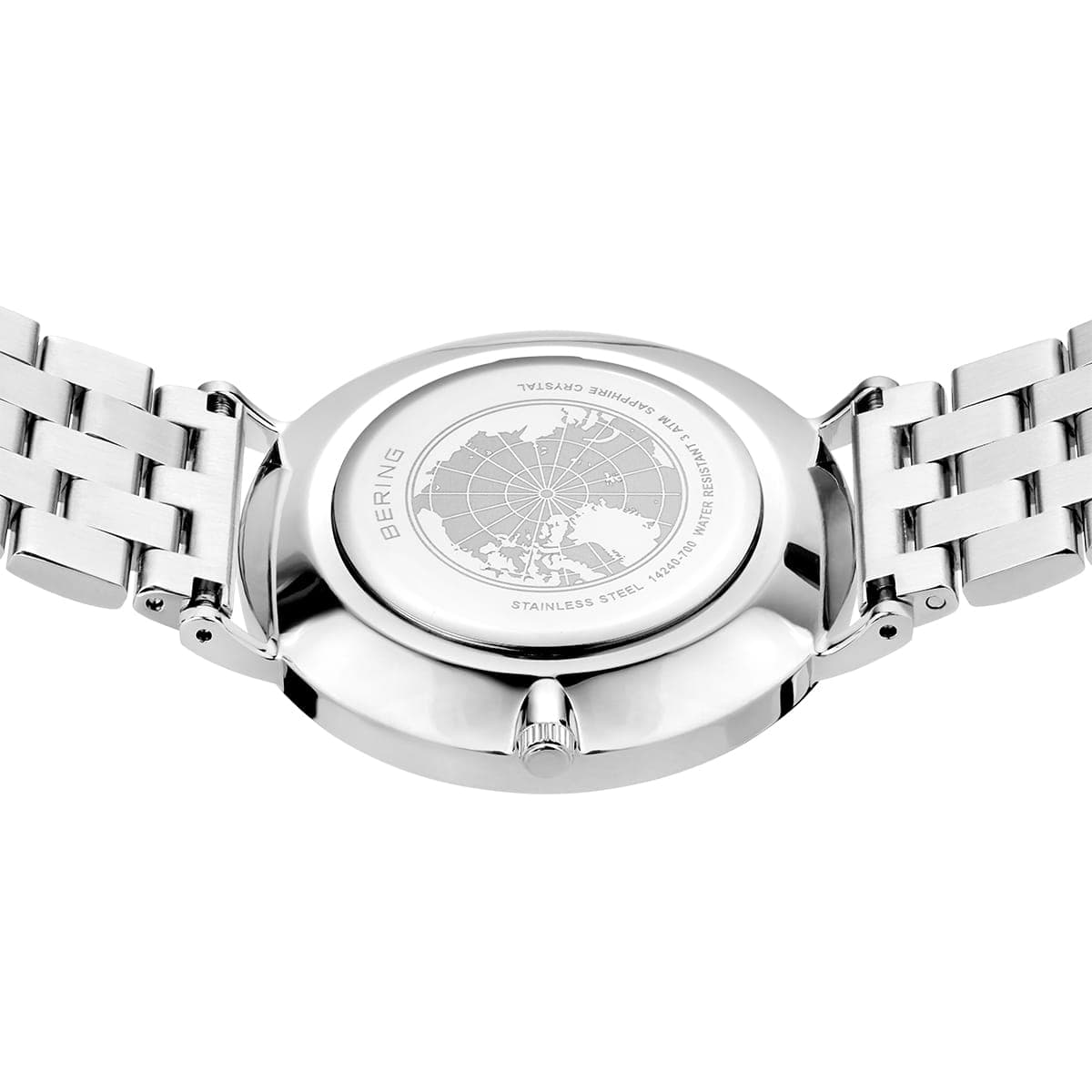 BERING Classic Polished Silver 40mm Silver Dial Men's Watch 14240-700