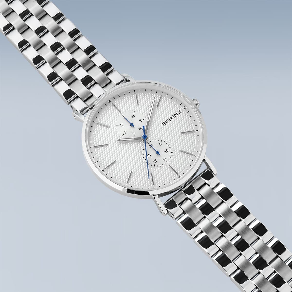 BERING Classic Polished Silver 40mm Silver Dial Men's Watch 14240-700