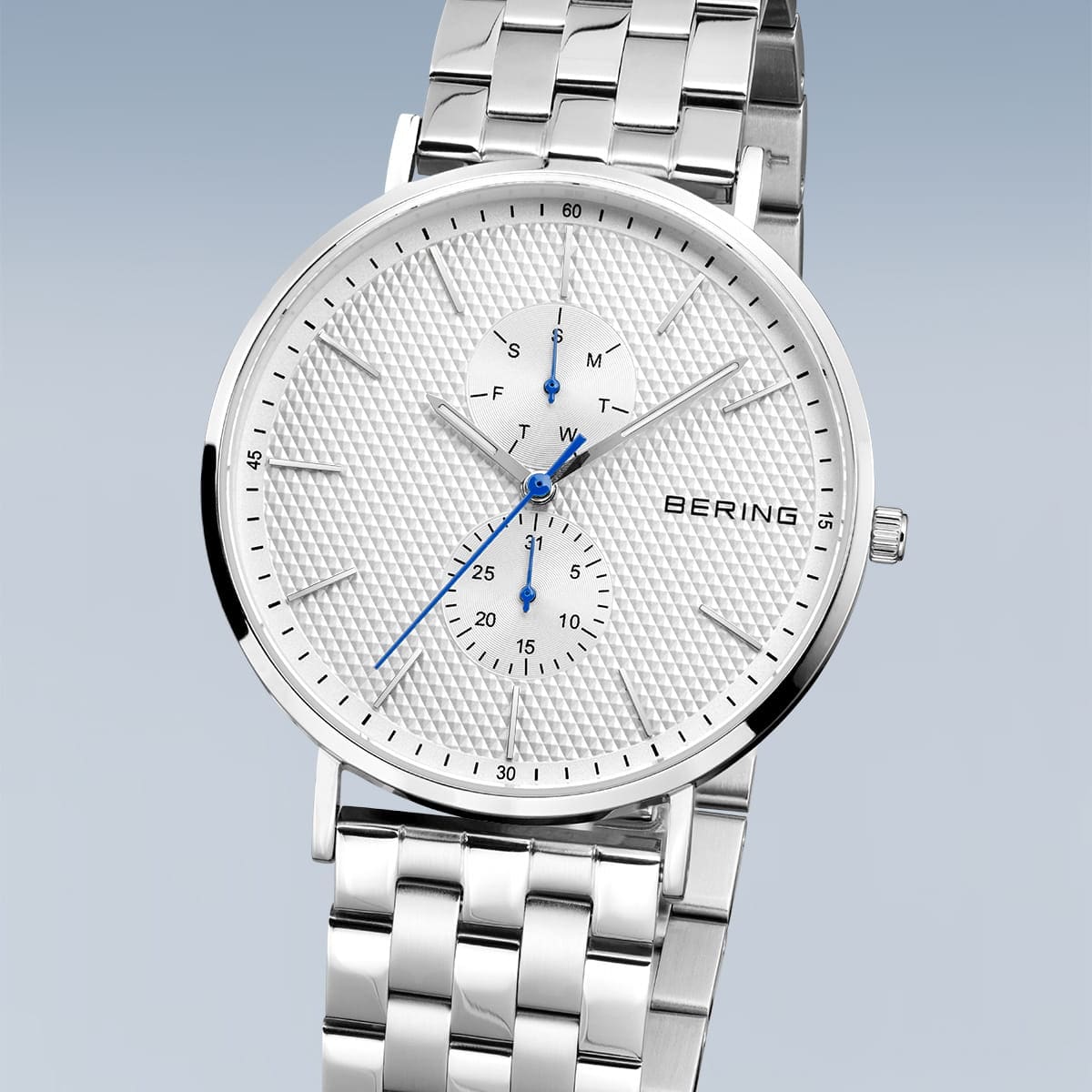 BERING Classic Polished Silver 40mm Silver Dial Men's Watch 14240-700