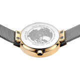 BERING Solar Polished Gold 26mm White Dial Women's Watch 14426-010