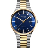 BERING Solar Sunray Titanium Watch Blue 39mm Blue Sunray Dial Men's Watch 14439-717