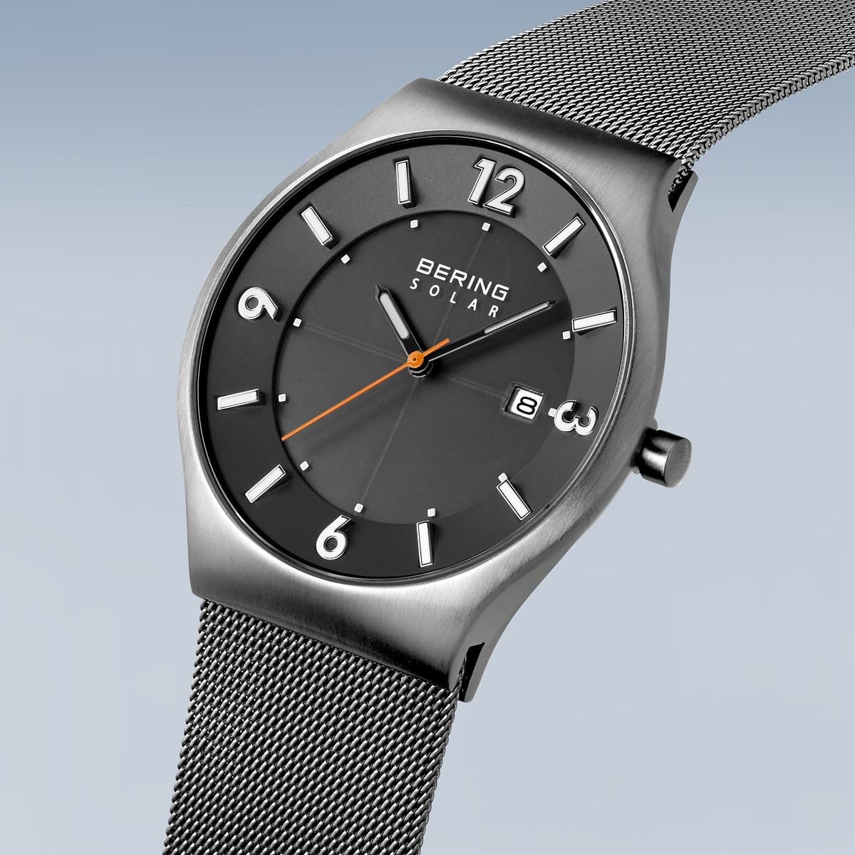 BERING Solar Brushed Grey 40mm Grey Dial Men's Watch 14440-077