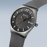 BERING Solar Brushed Grey 40mm Grey Dial Men's Watch 14440-077
