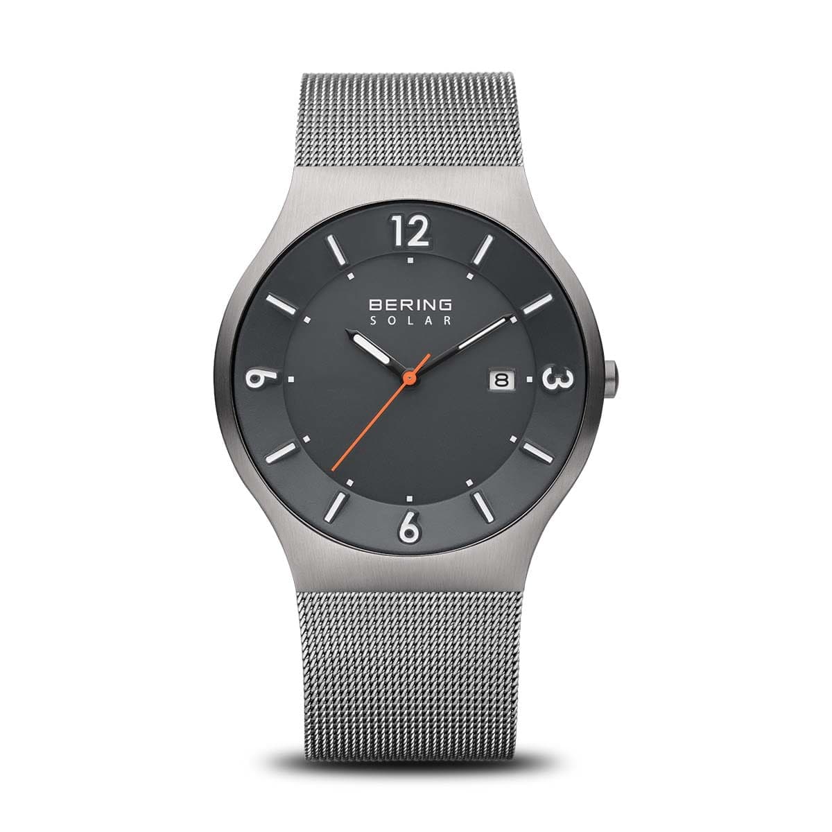 BERING Solar Brushed Grey 40mm Grey Dial Men's Watch 14440-077