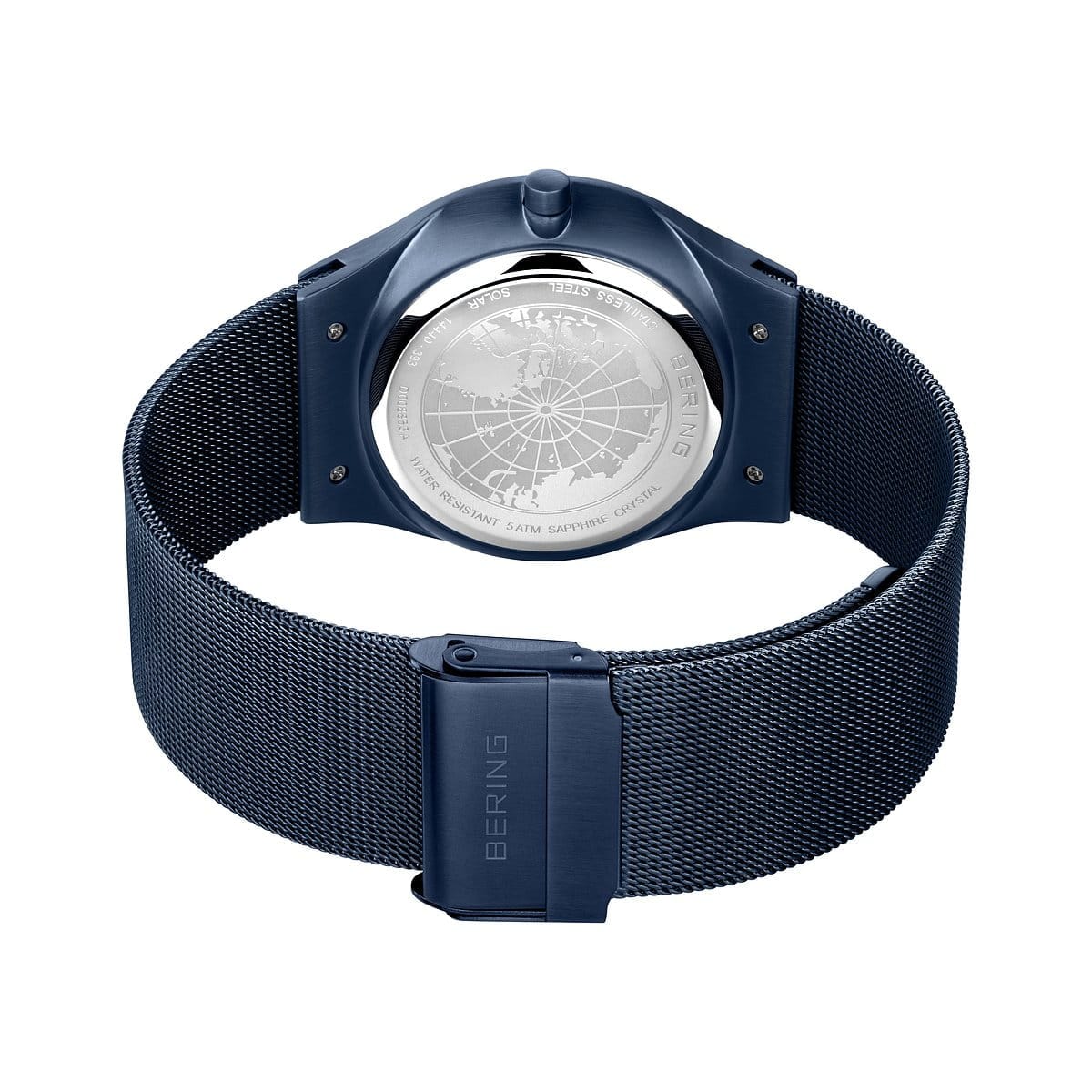 BERING Solar Brushed Blue 40mm Blue Dial Men's Watch 14440-393