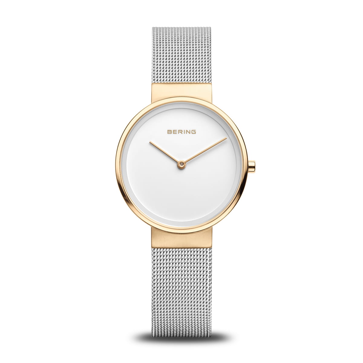 BERING Classic Polished/Brushed Gold 31mm White Dial Women's Watch 14531-010