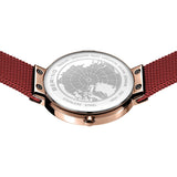 BERING Classic Polished/Brushed Rose Gold 31mm Red Sunray Women's Watch 14531-363G
