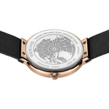 BERING Classic Polished/Brushed Rose Gold 39mm Black Dial Unisex Watch 14539-166