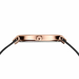 BERING Classic Polished/Brushed Rose Gold 39mm Black Dial Unisex Watch 14539-166