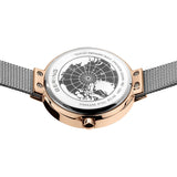 BERING Solar Polished Rose Gold 31mm Grey Dial Women's Watch 14631-369