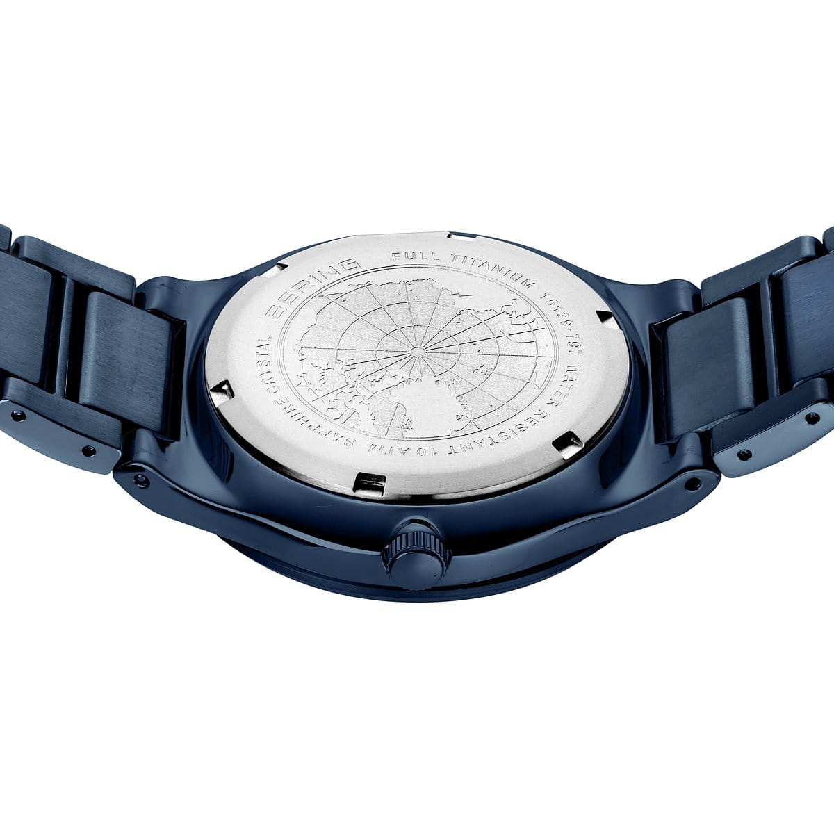 BERING Titanium Brushed Blue 40mm Blue Sunray Dial Men's Watch 15139-797