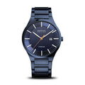 BERING Titanium Brushed Blue 39mm Blue Dial Men's Watch 15239-797