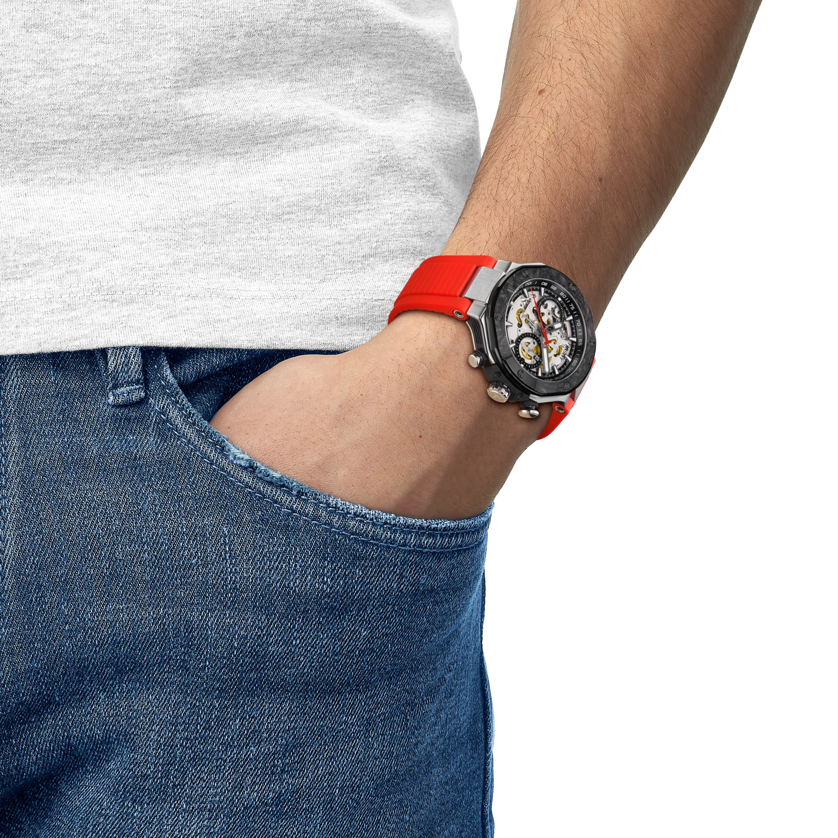 Tissot T-Race MotoGP 2026 45mm Transparent Dial Men's Watch