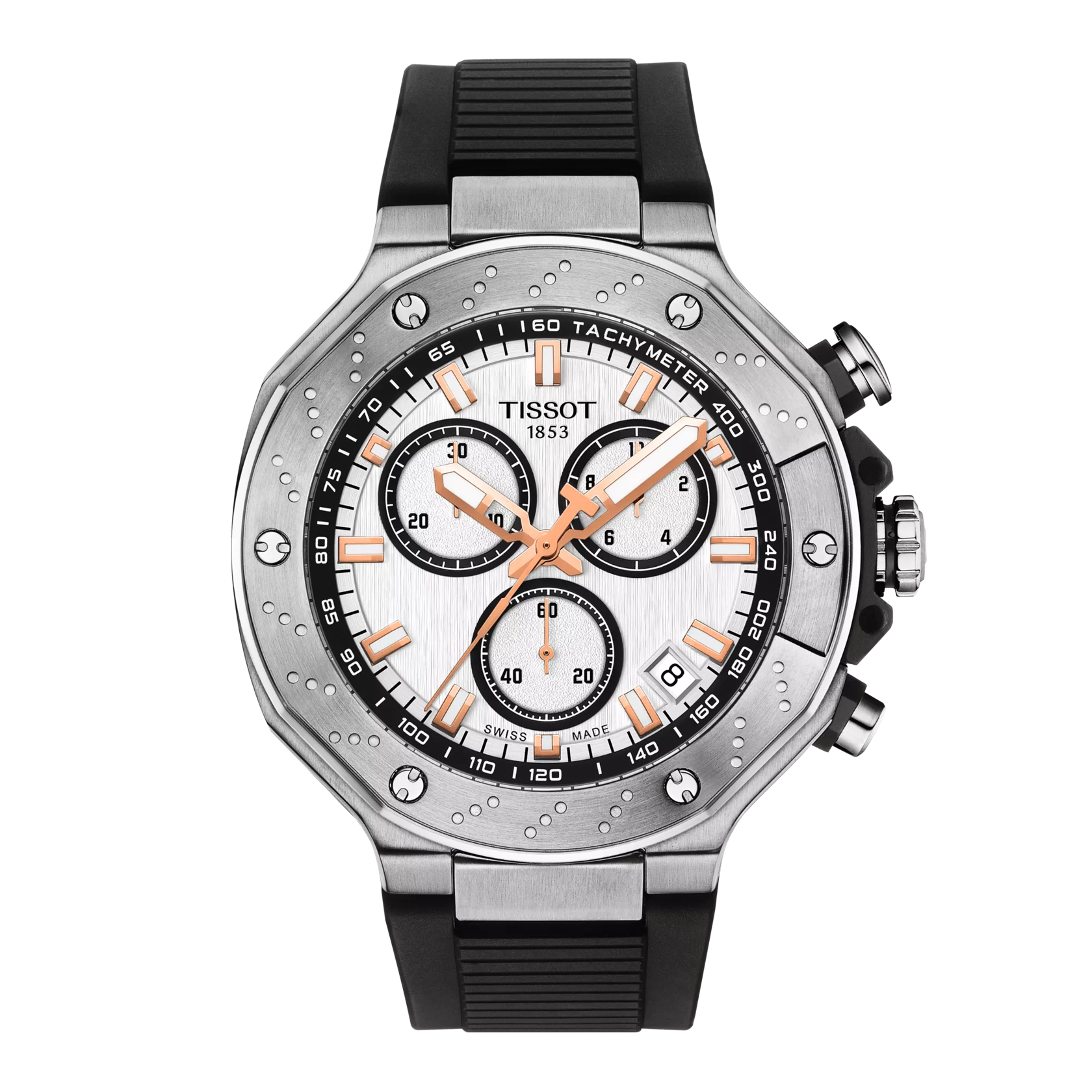 Tissot T-Race 45mm White Dial Men's Watch T1414171701100