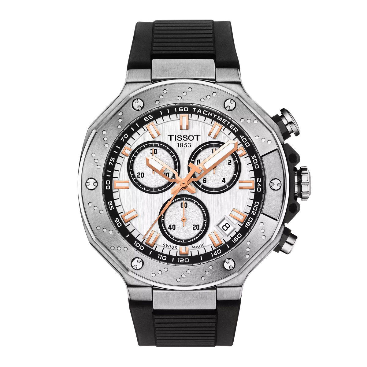 Tissot T-Race 45mm White Dial Men's Watch T1414171701100