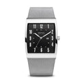 BERING Solar Polished Silver 33mm Black Dial Men's Watch 16433-002