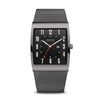 BERING Solar Polished Grey 33mm Black Dial Men's Watch 16433-377
