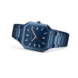 BERING Square Link Watch Blue 35mm Blue Dial Men's Watch 16537-797