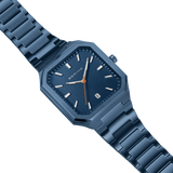BERING Square Link Watch Blue 35mm Blue Dial Men's Watch 16537-797