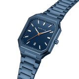 BERING Square Link Watch Blue 35mm Blue Dial Men's Watch 16537-797