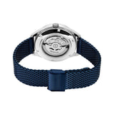 BERING Automatic Polished/Brushed Silver 43mm Blue Sunray Men's Watch 16743-307