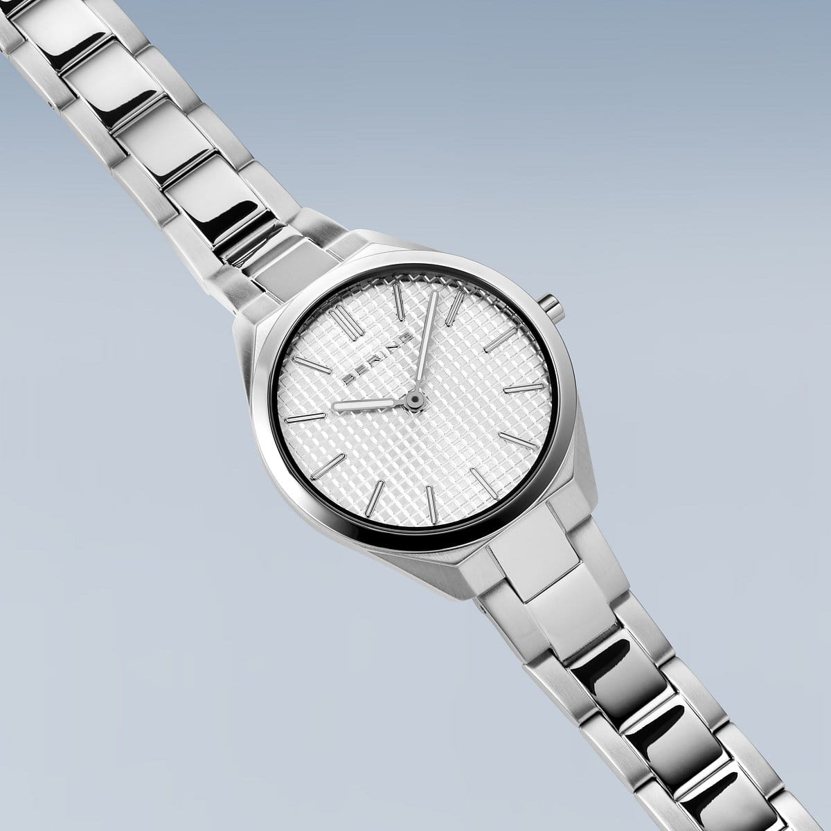 BERING Ultra Slim Polished/Brushed Silver 31mm Silver Sunray Dial Women's Watch 17231-700