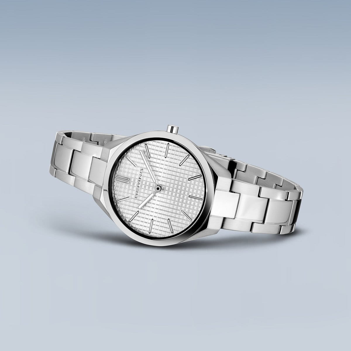 BERING Ultra Slim Polished/Brushed Silver 31mm Silver Sunray Dial Women's Watch 17231-700