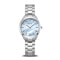 BERING Solar Polished Silver 31mm Blue Mother of Pearl Dial Women's Watch 17331-707