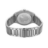 BERING Classic Polished Silver 39mm Blue Sunray Dial Men's Watch 17639-707