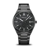 BERING Classic Brushed Black 39mm Black Öldruck Dial Men's Watch 17639-722
