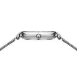 BERING Classic Polished Silver 24mm Silver Diamond Dial Women's Watch 17724-000