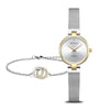 BERING The 15th Anniversary Polished Gold 24mm Silver Diamond Dial Women's Watch 17724-010-GWP