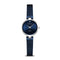 BERING Classic Polished Silver 24mm Blue Diamond Dial Women's Watch 17724-307