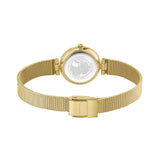 BERING Classic Polished Gold 24mm Black Diamond Dial Women's Watch 17724-332