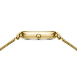 BERING Classic Polished Gold 24mm Black Diamond Dial Women's Watch 17724-332