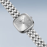 BERING Classic Brushed Silver 26mm White Dial Women's Watch 17926-704