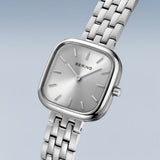 BERING Classic Brushed Silver 26mm White Dial Women's Watch 17926-704