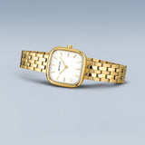 BERING Classic Polished Gold 26mm White Dial Women's Watch 17926-734