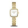 BERING Classic Polished Gold 26mm White Dial Women's Watch 17926-734