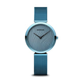 BERING Charity Polished Blue 32mm Blue Sunray Dial Women's Watch 18132-Charity2
