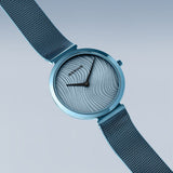 BERING Charity Polished Blue 32mm Blue Sunray Dial Women's Watch 18132-Charity2